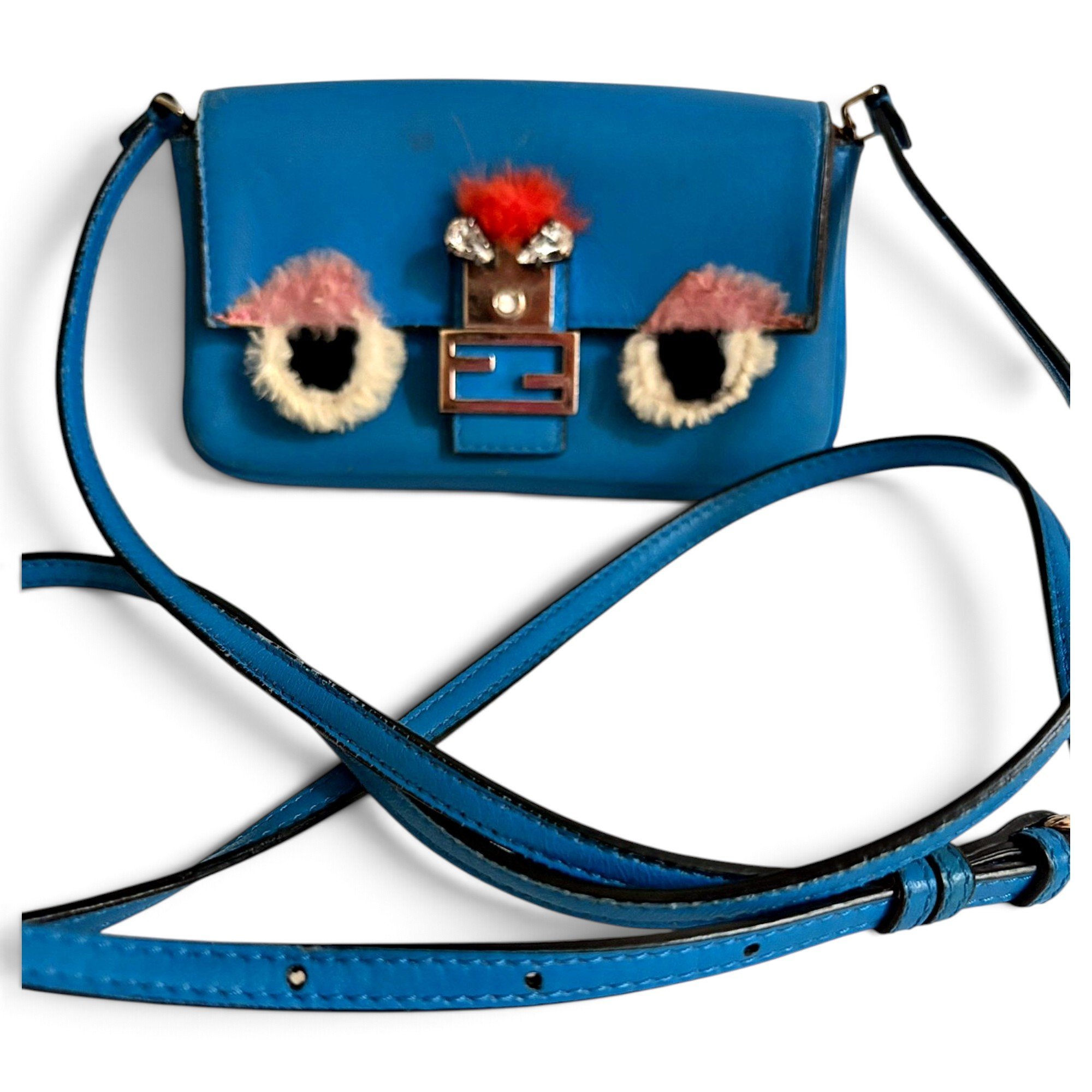 Baguette leather crossbody bag