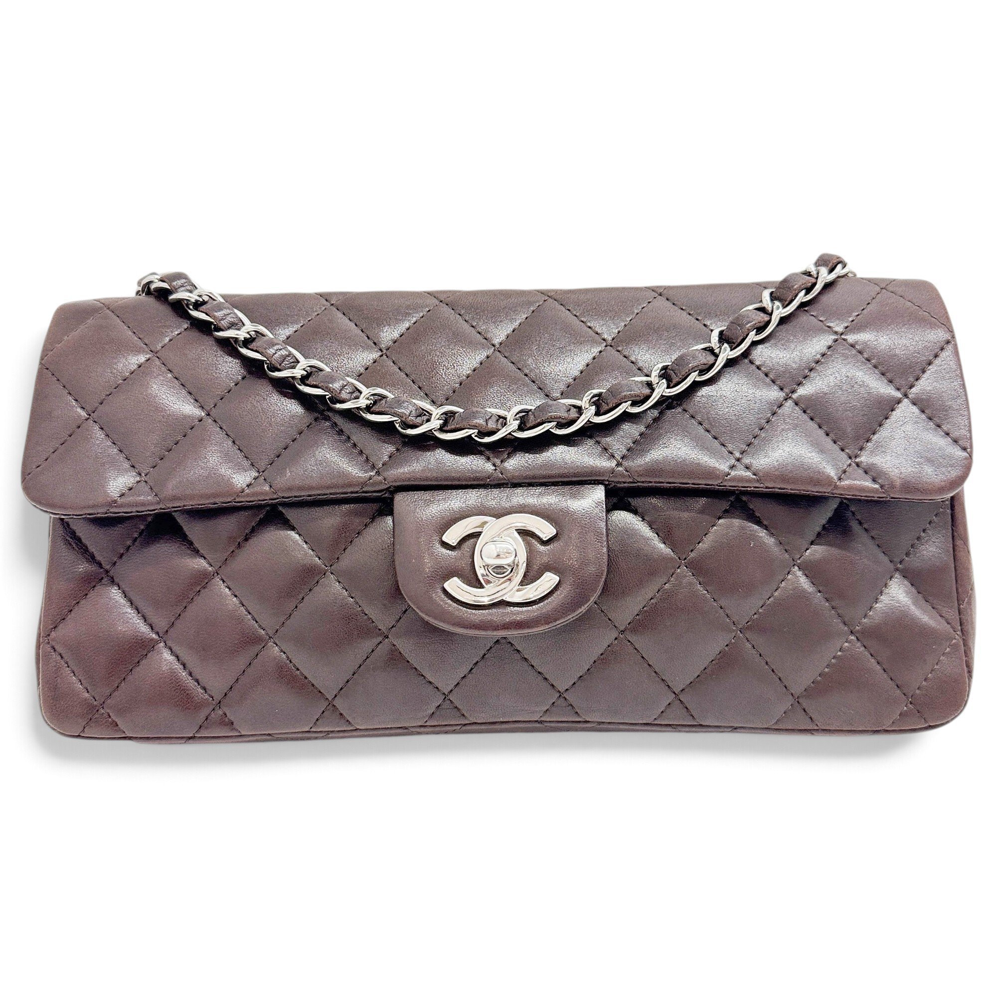East West Chocolate Bar leather handbag