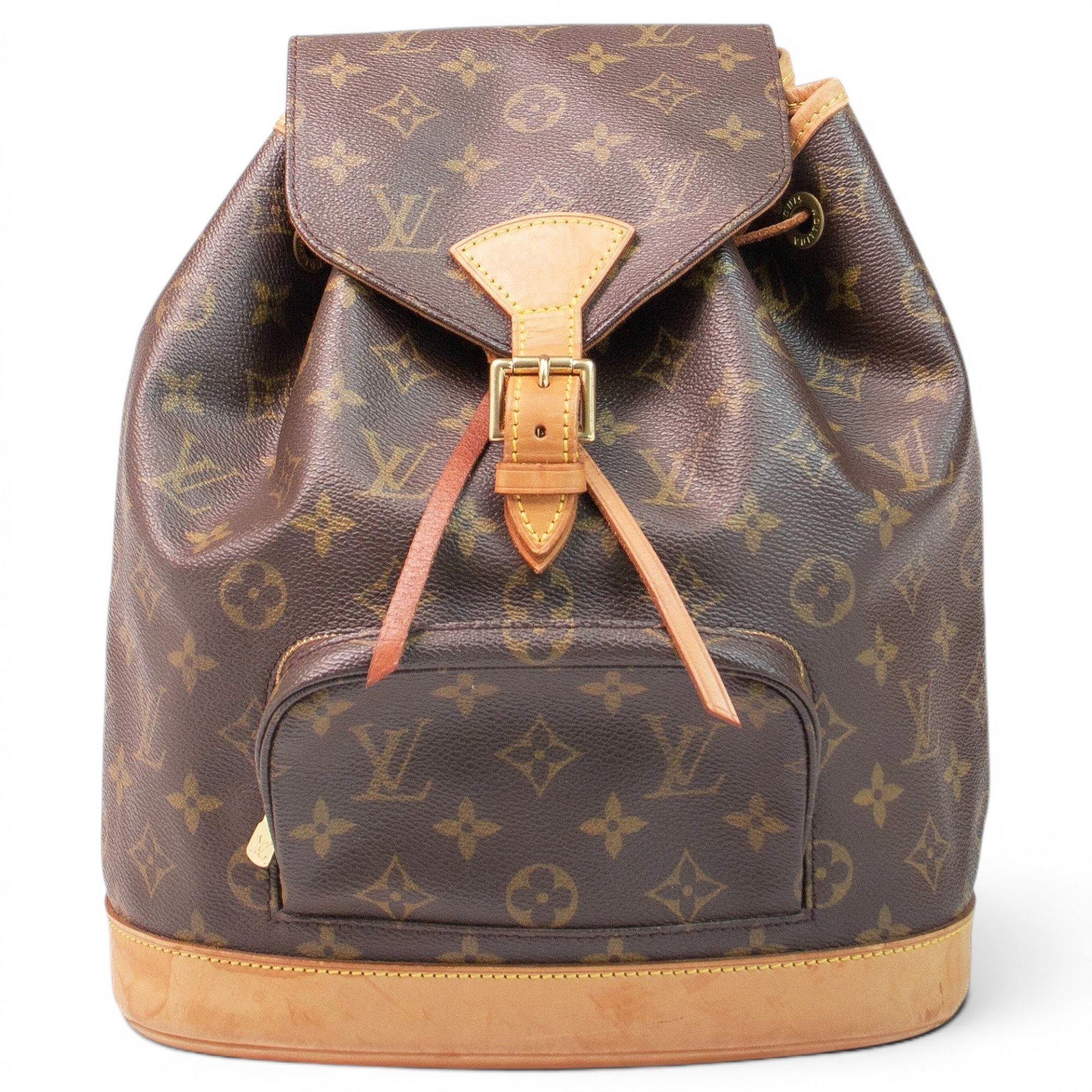 Montsouris Vintage leather backpack