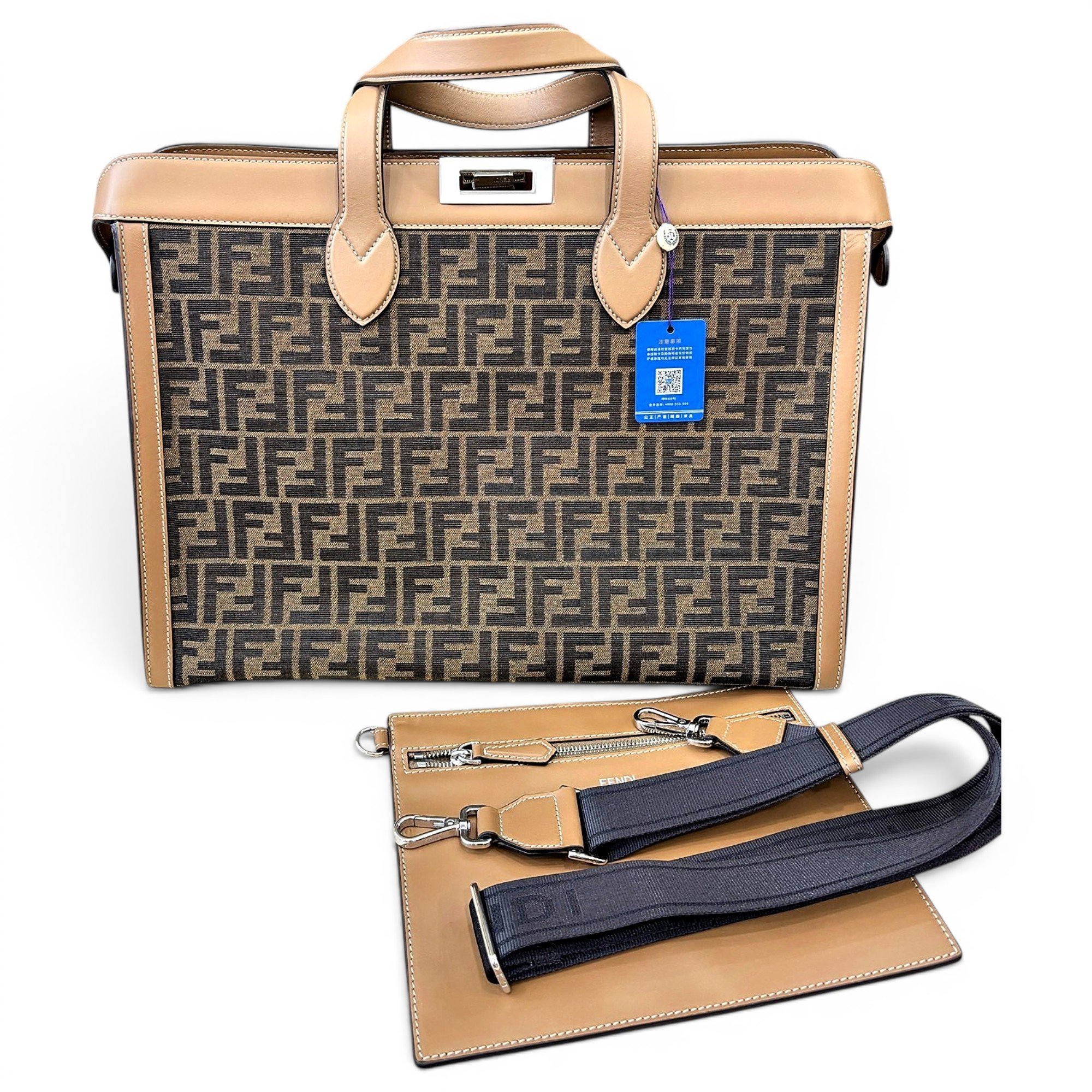 Peekaboo leather handbag