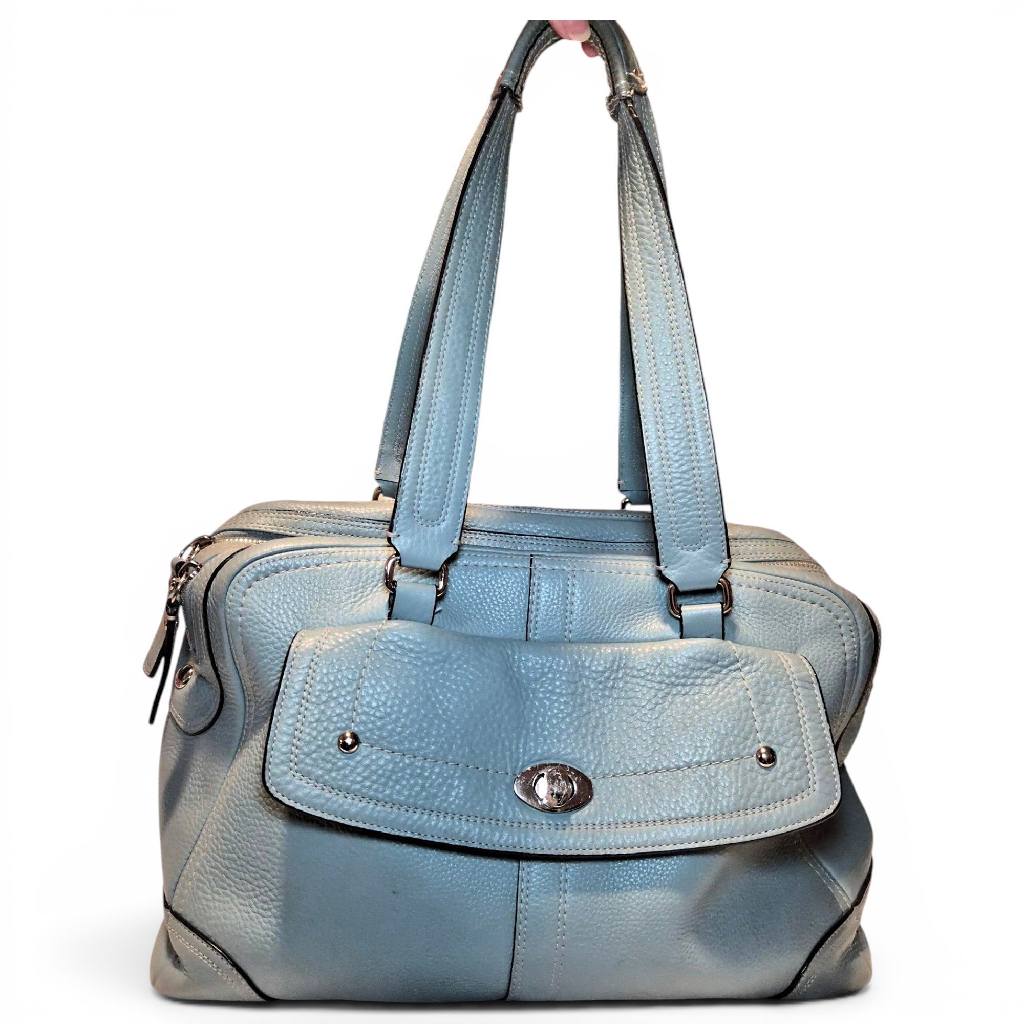 Leather satchel