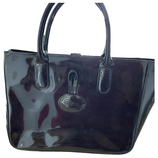Longchamp Roseau patent leather handbag