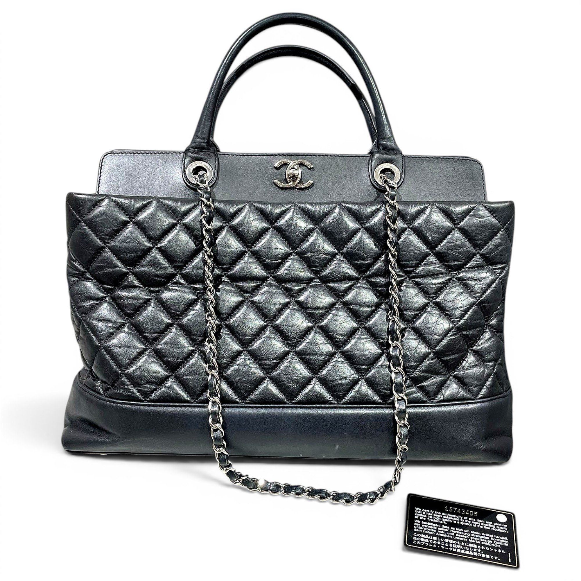Leather tote