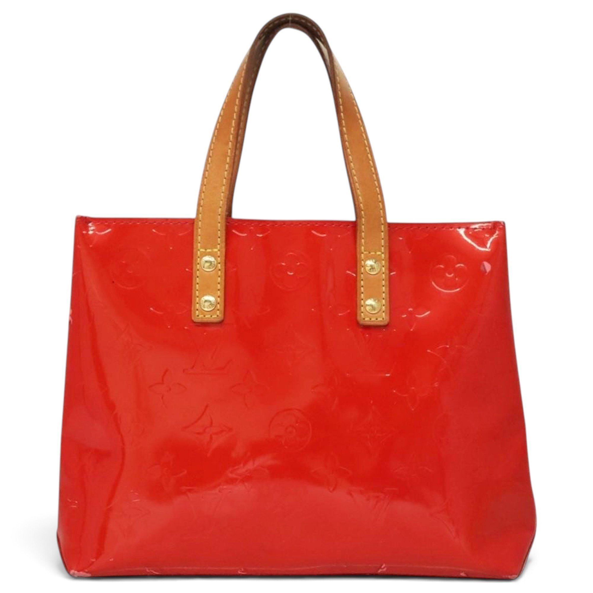 Reade patent leather handbag