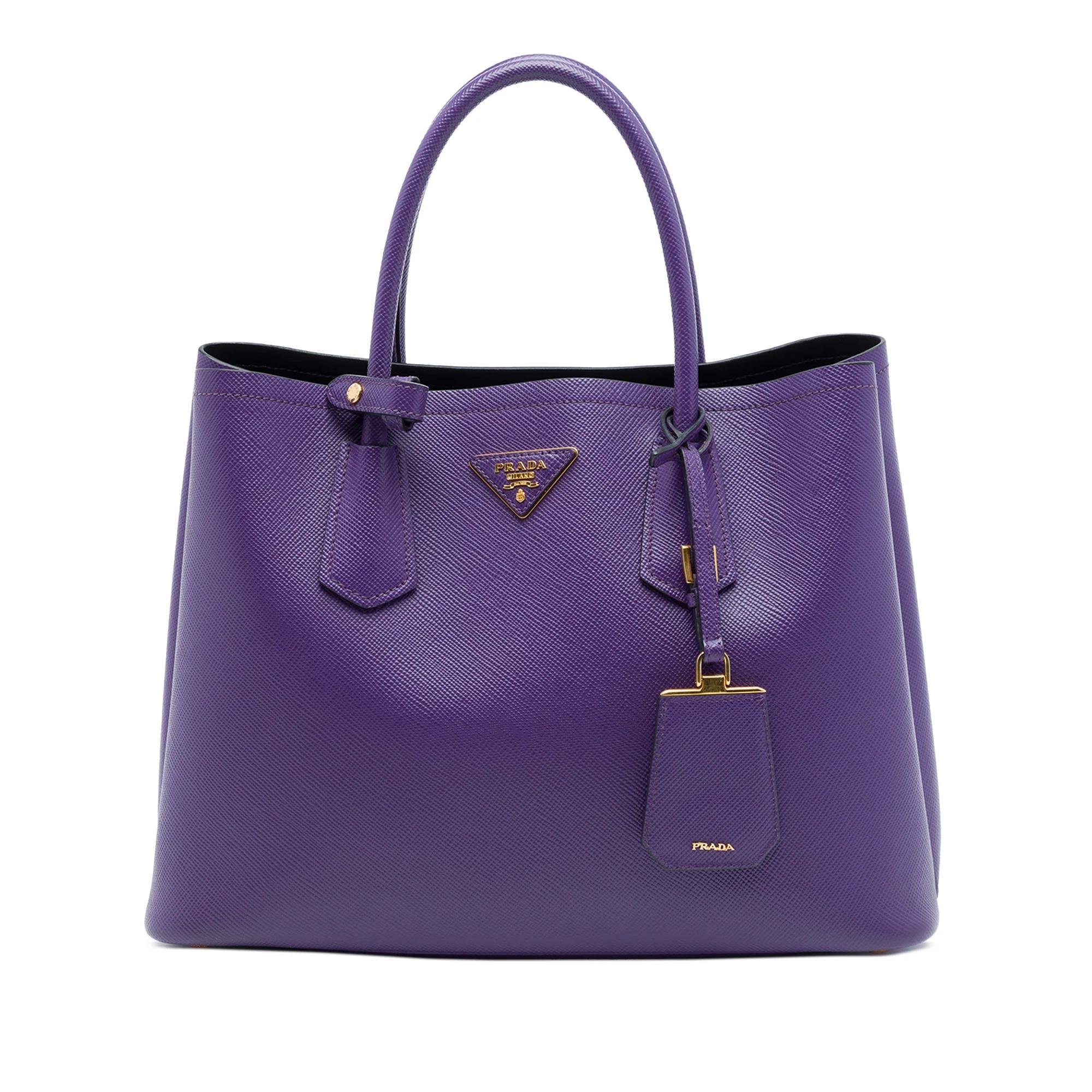 Double leather satchel