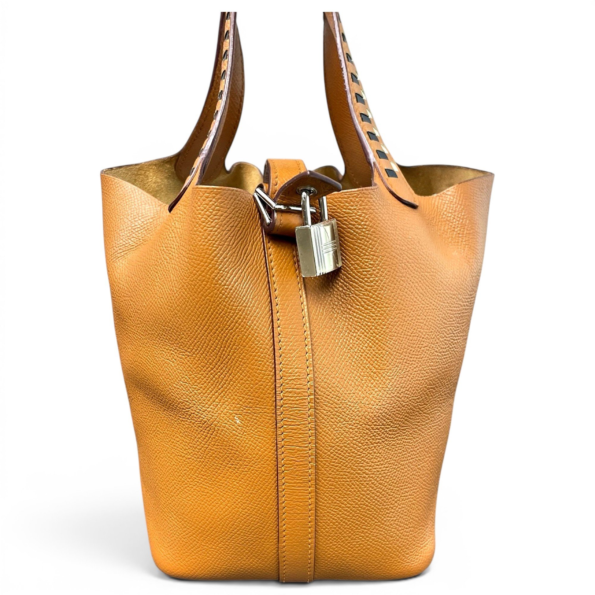 Picotin leather handbag