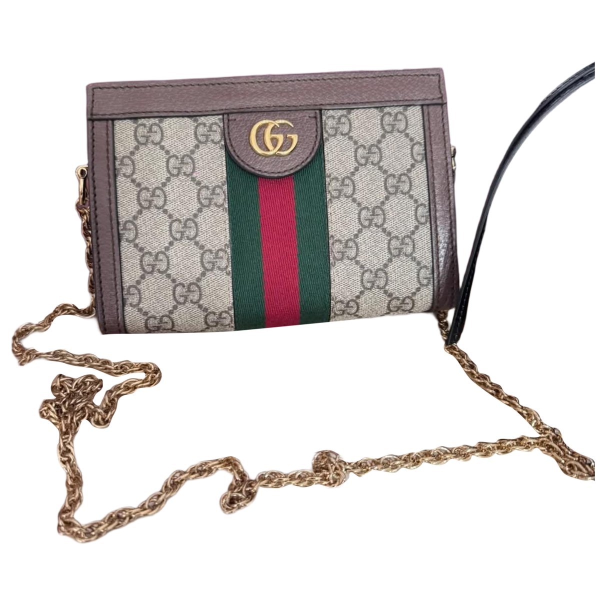 Ophidia leather clutch bag