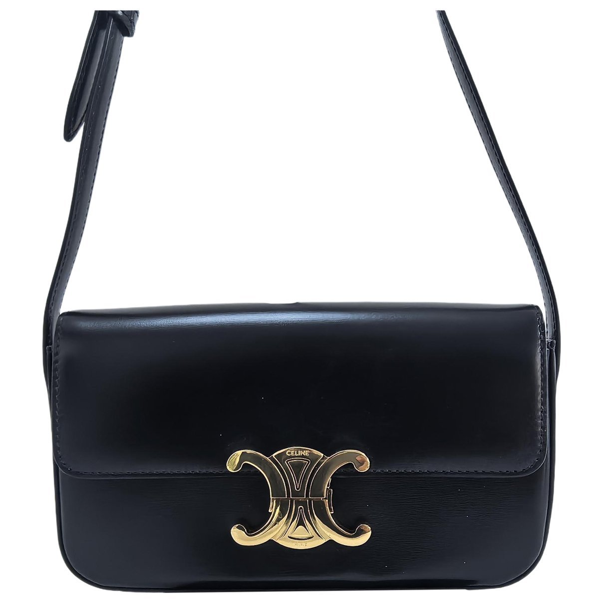 Triomphe Long leather handbag