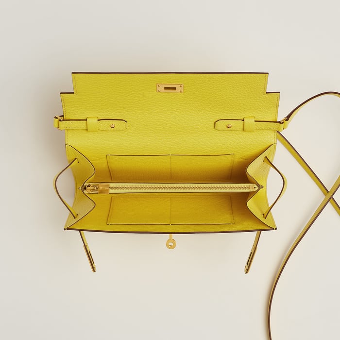 Jaune Citron Kelly Classique to Go Wallet
