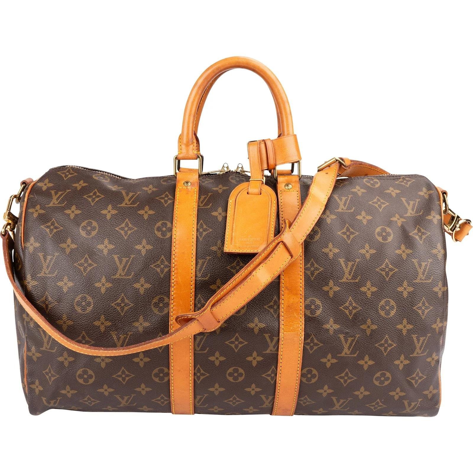 Keepall leather travel bag