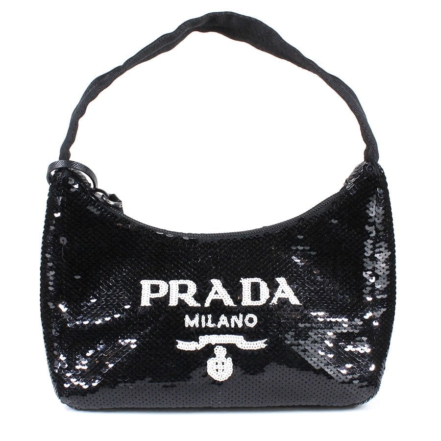 Re-edition glitter handbag