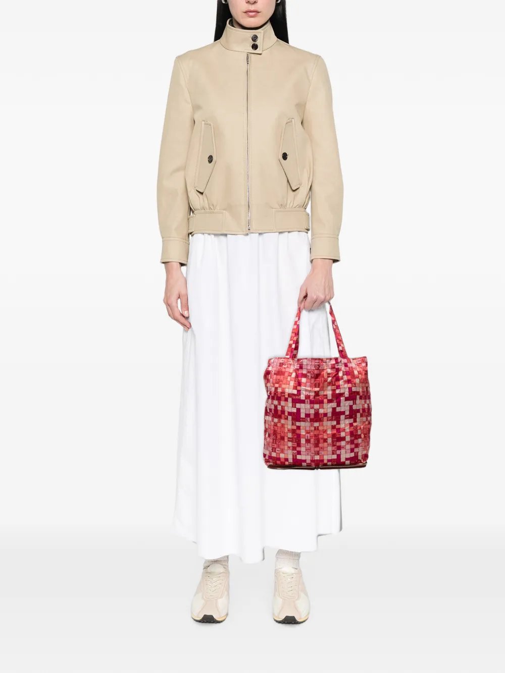 Hermes 2007 Bolduc Au Carre Silk Marwari Le Sac Silky Pop tote bag