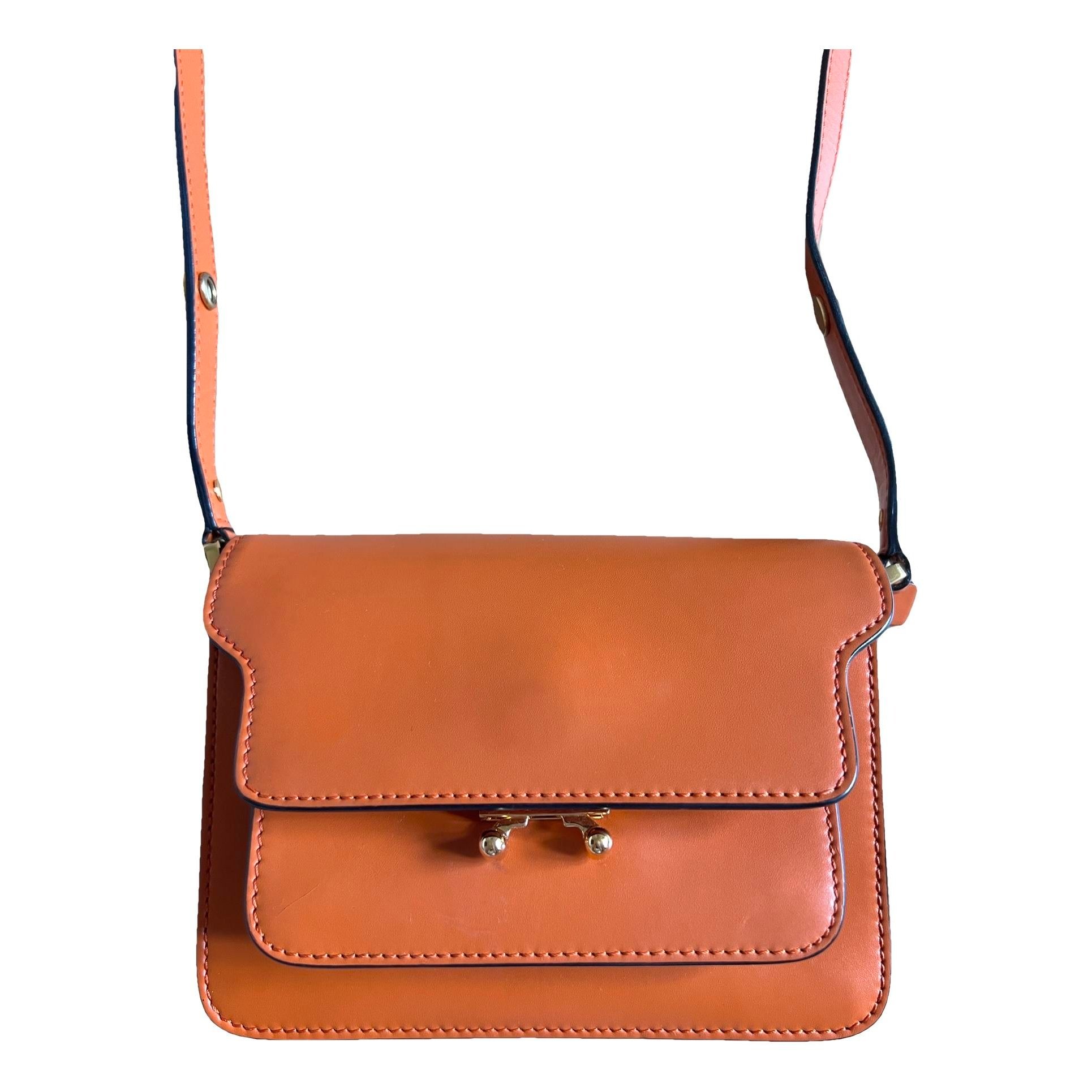 Marni Trunk leather crossbody bag