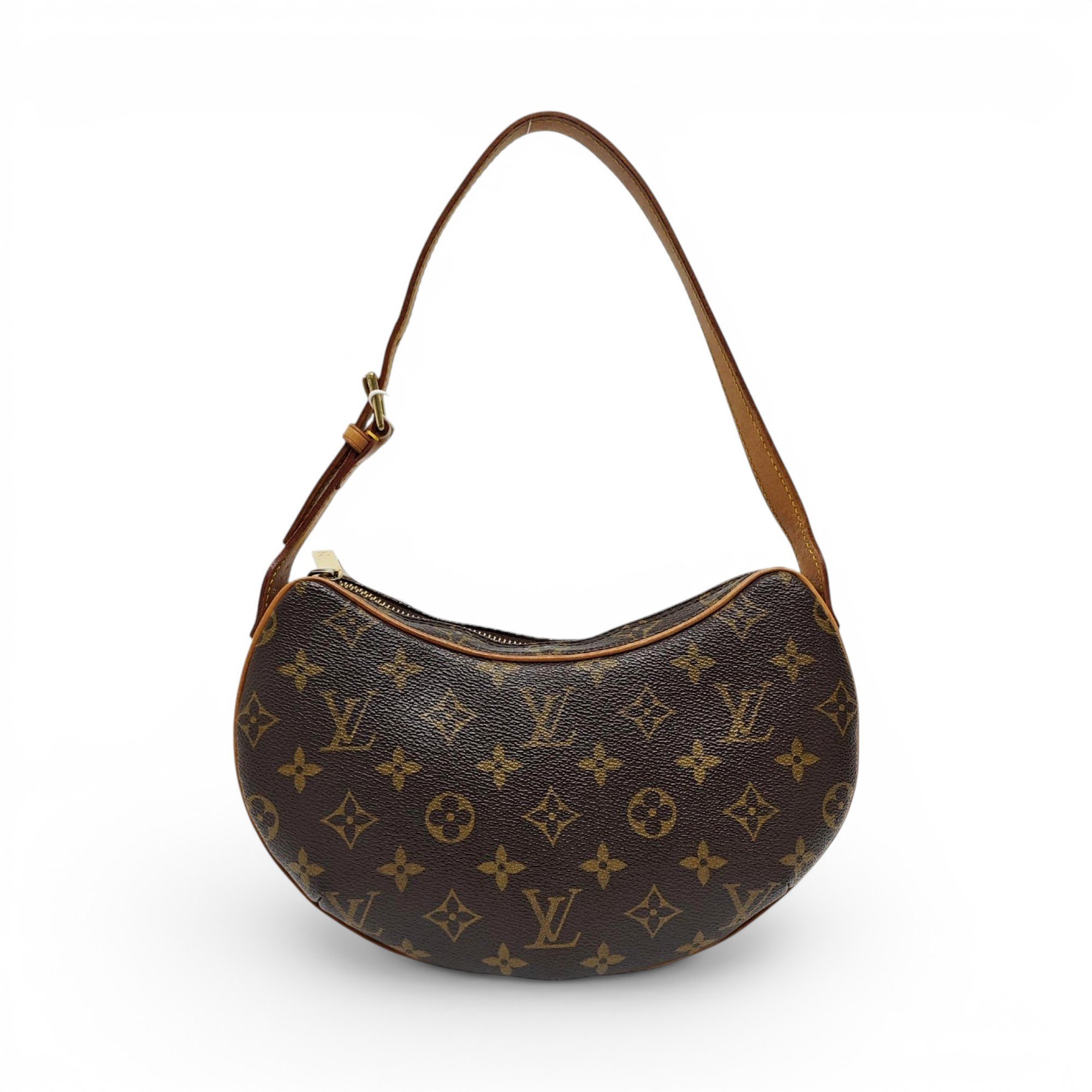 Croissant leather handbag