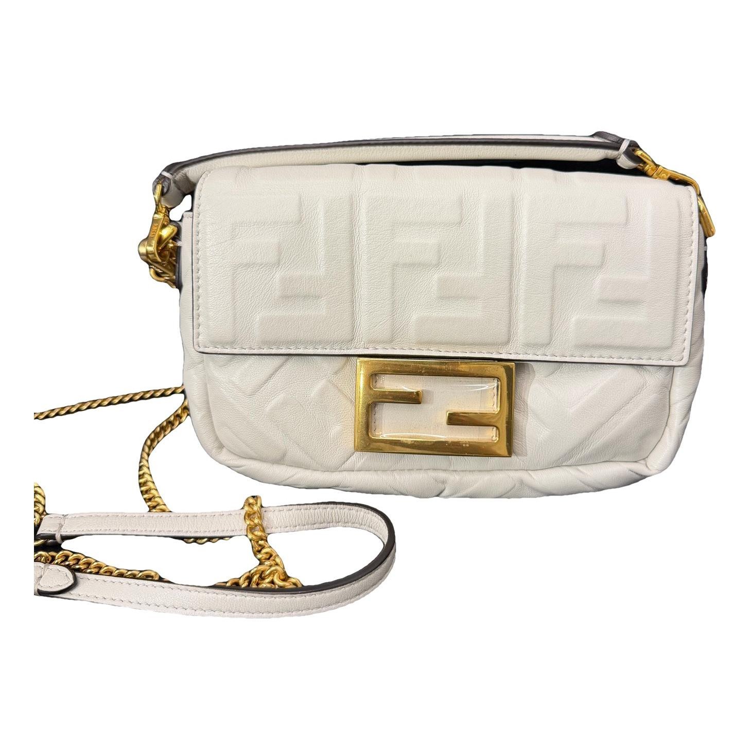 Baguette leather handbag