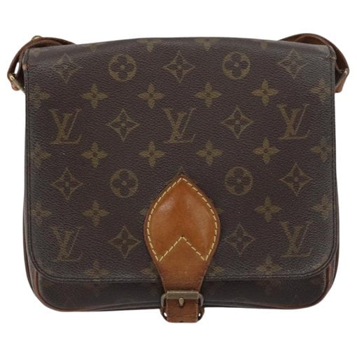 Cartouchière leather handbag