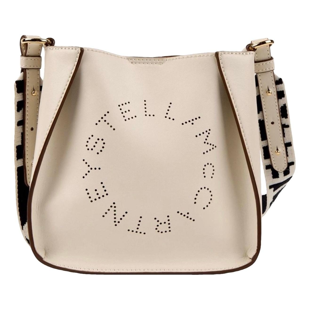 Logo vegan leather handbag