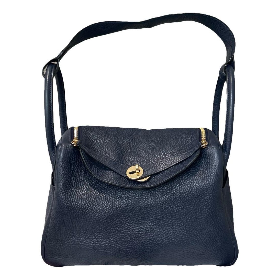 Hermes Lindy leather handbag