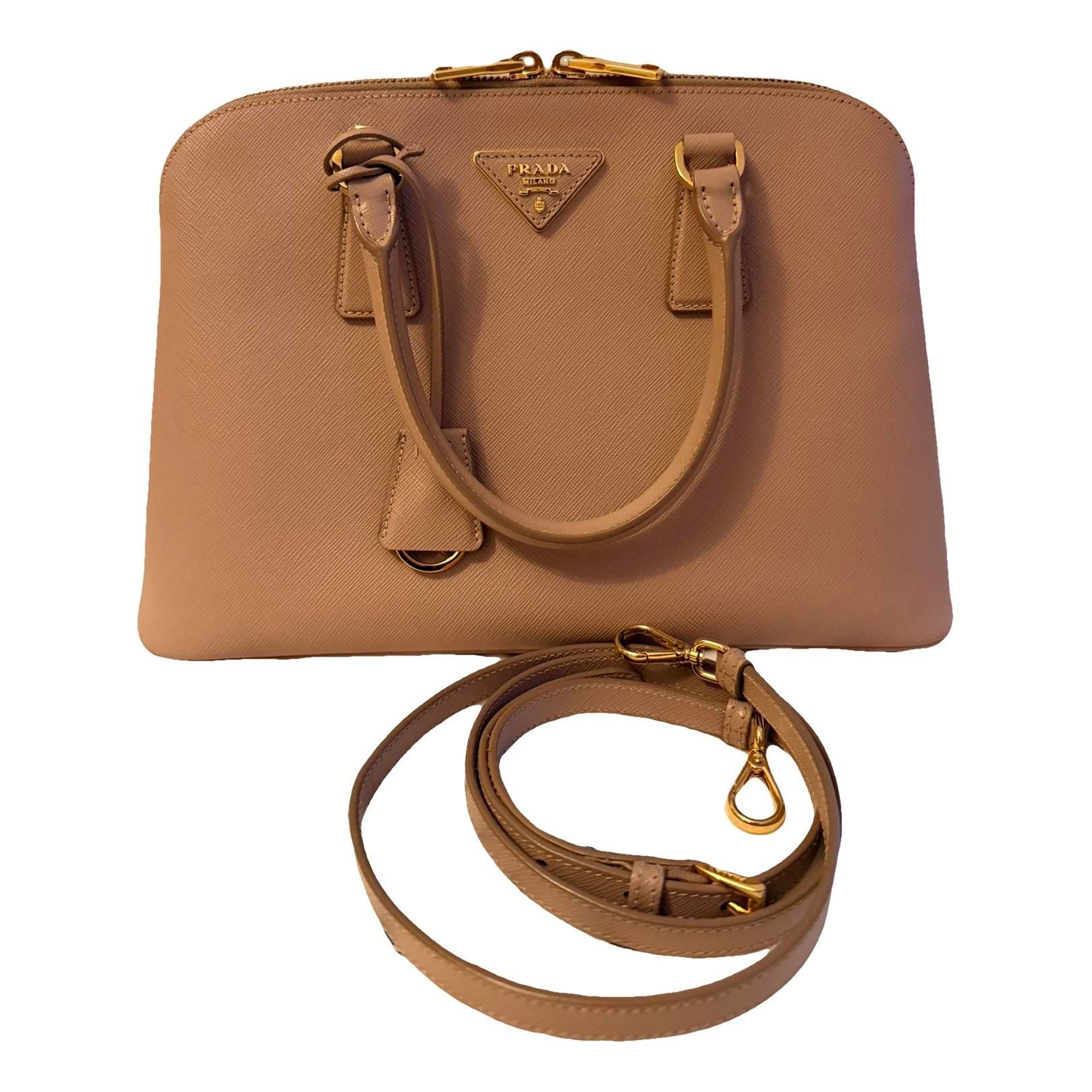 Promenade leather handbag
