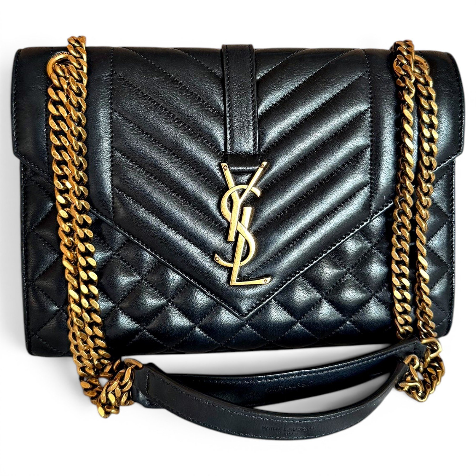Envelope leather crossbody bag