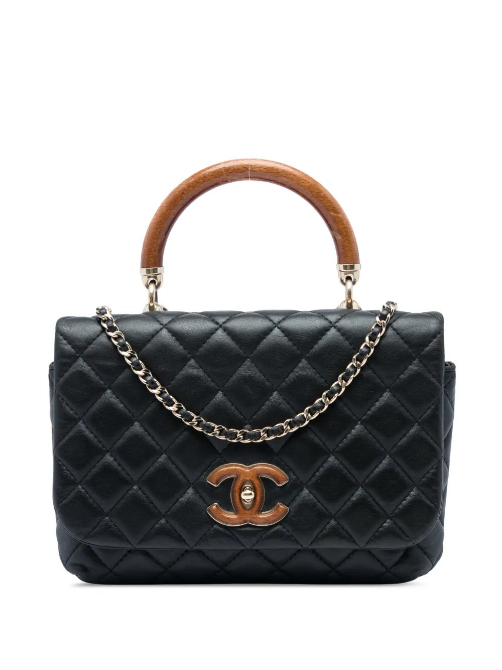 2018-2019 Quilted Lambskin Knock on Wood satchel