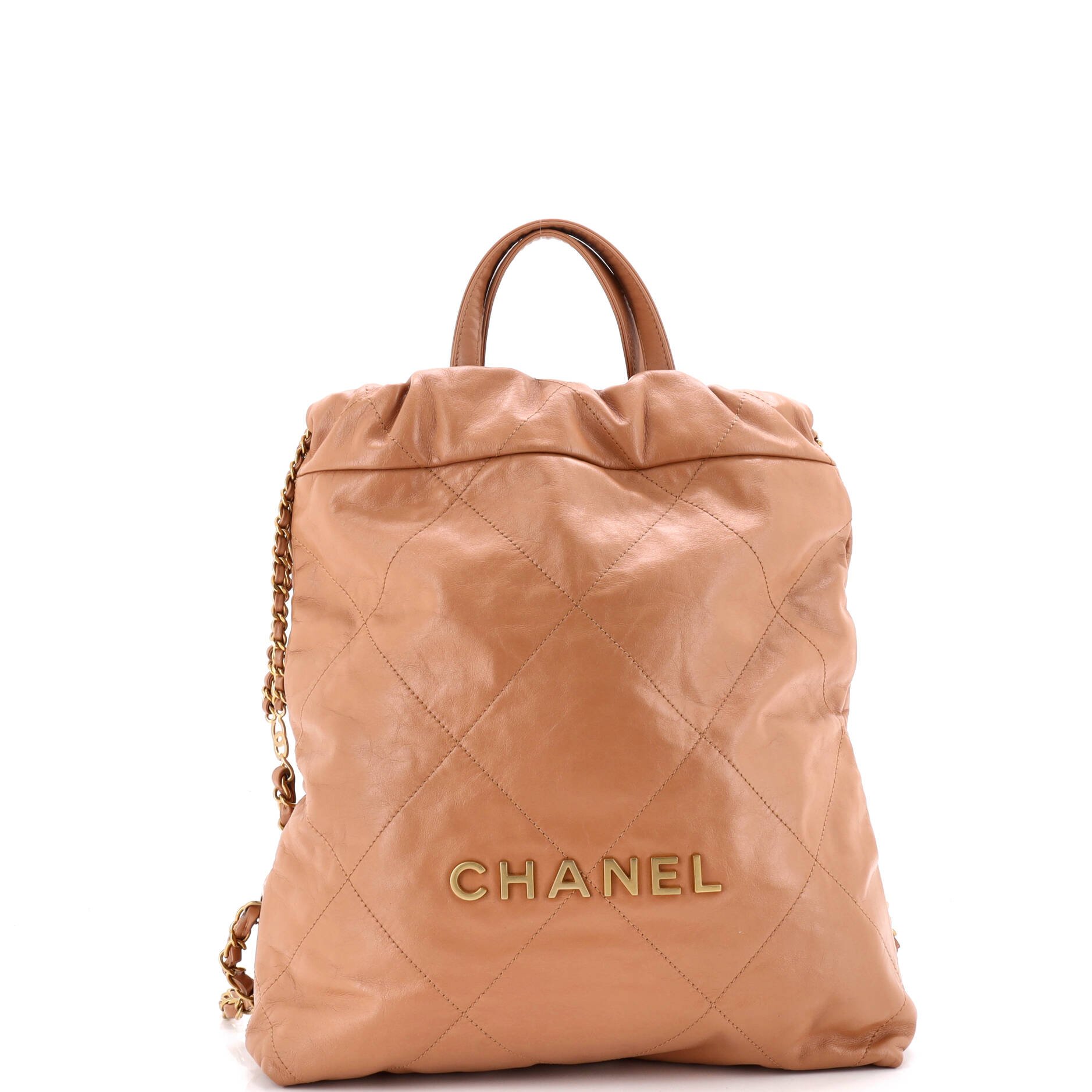 22 Chain Backpack Quilted Calfskin Medium