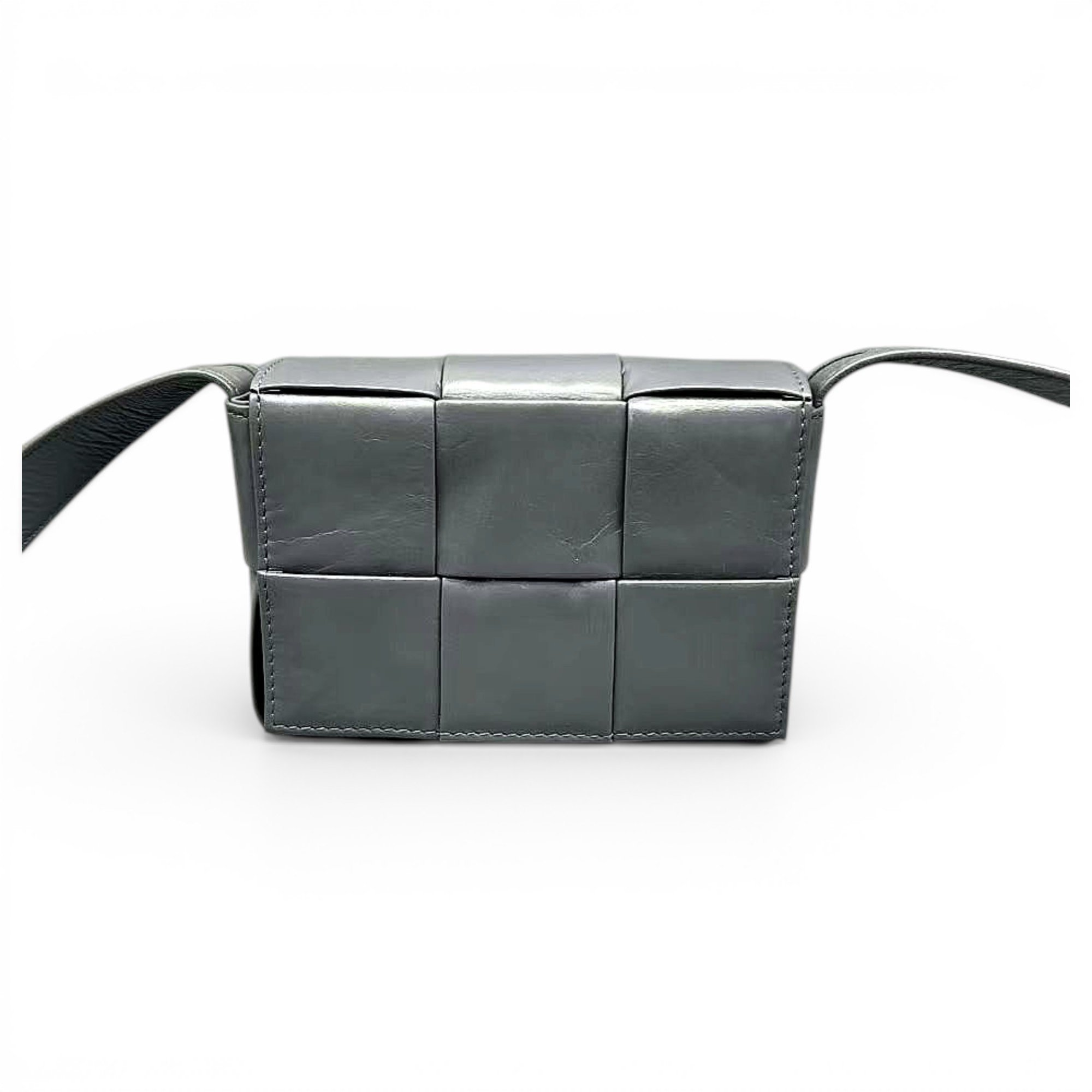 Cassette leather handbag