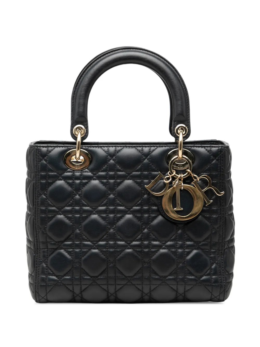 2017 Medium Lambskin Cannage Lady Dior satchel