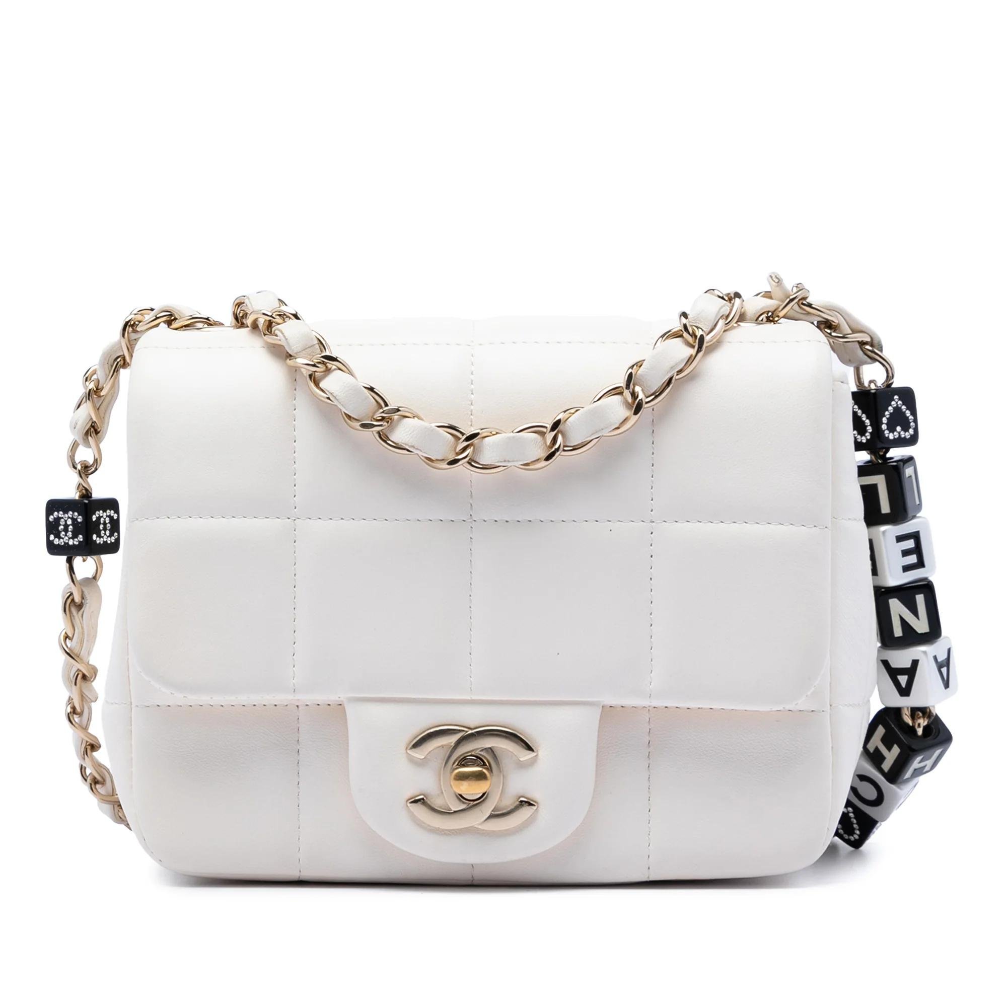Wallet On Chain Boy Half Flap leather handbag