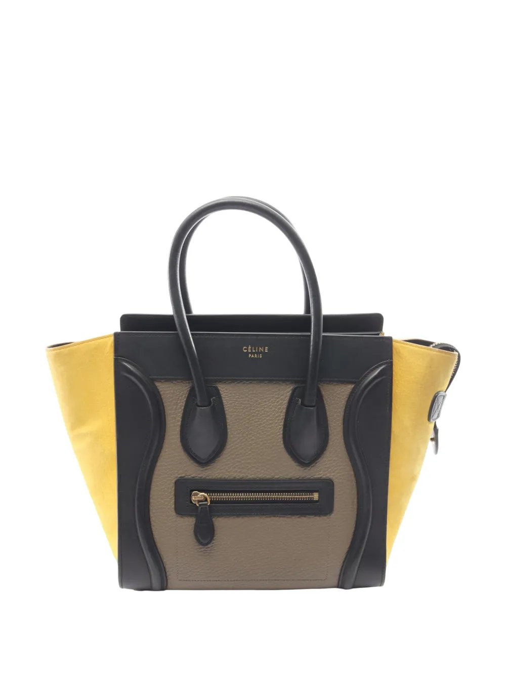 2010-2015 Micro Tricolor Leather Luggage tote bag