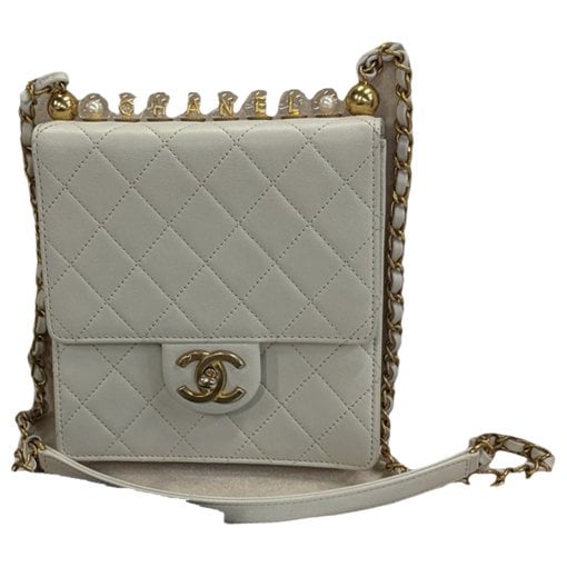 Trendy CC leather crossbody bag