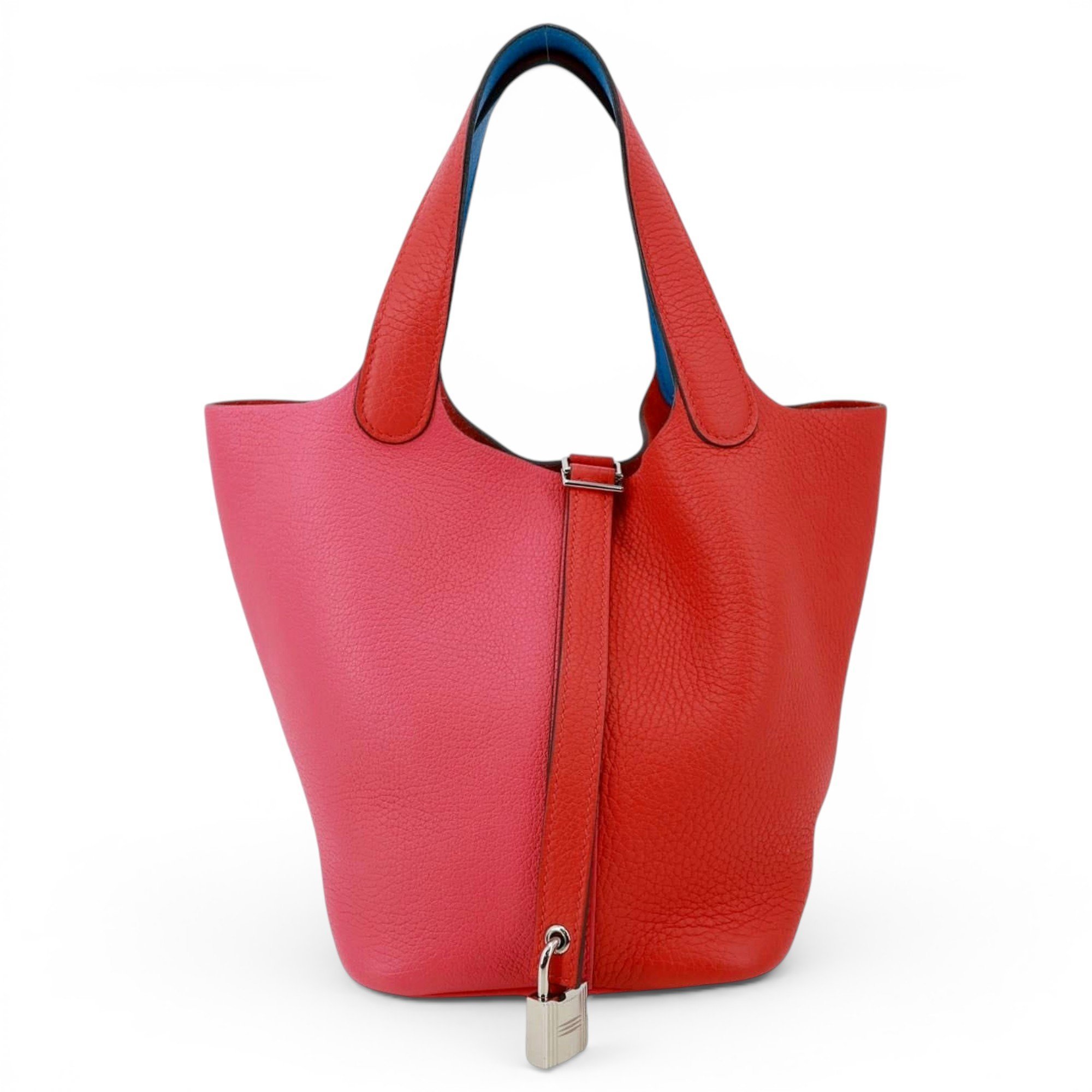 Picotin leather satchel