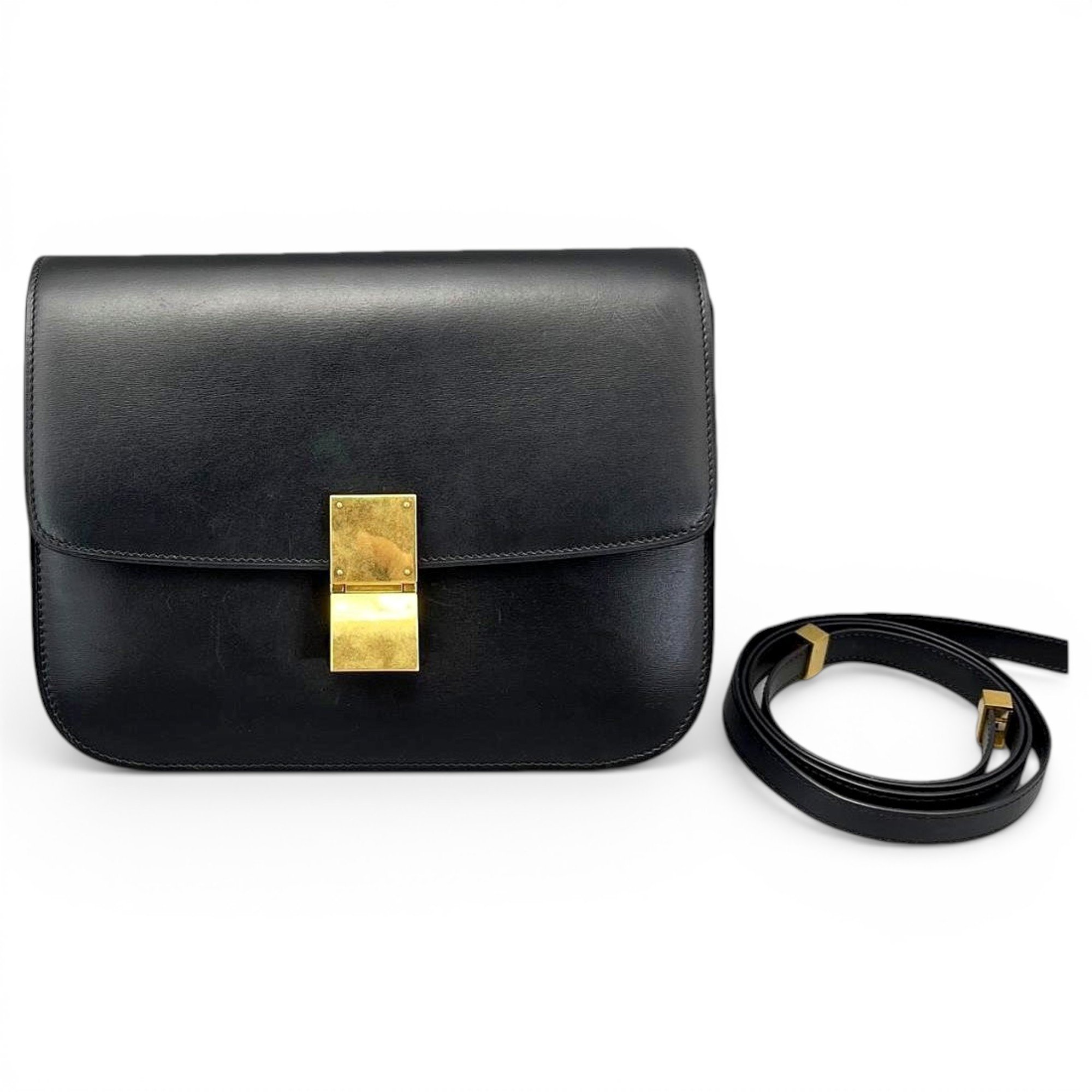 Classic leather handbag