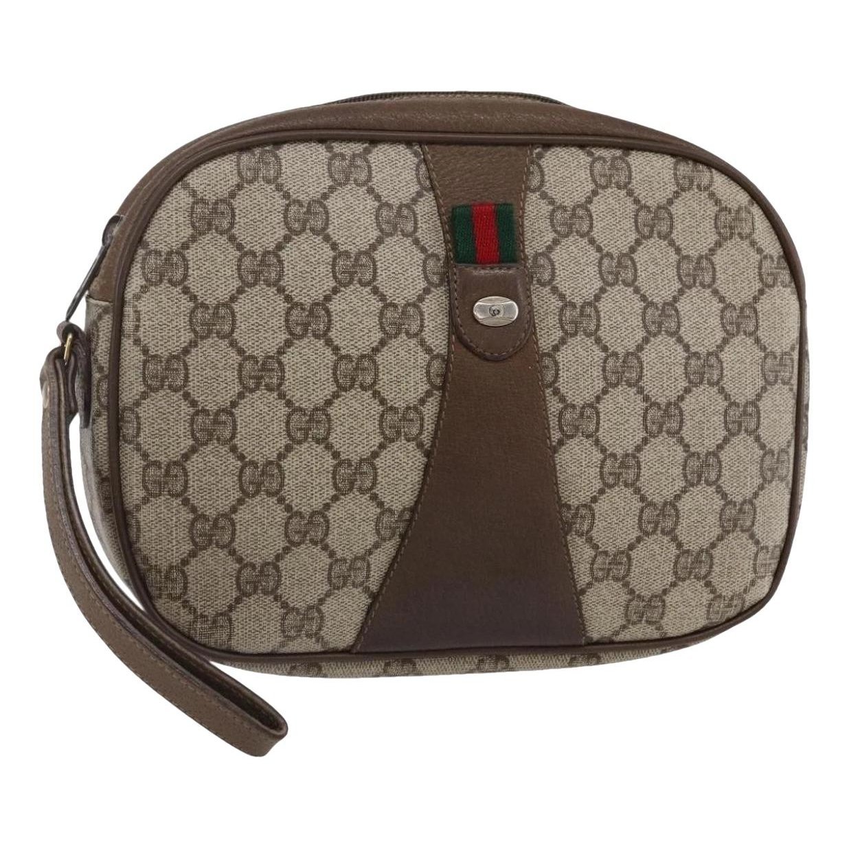Leather clutch bag