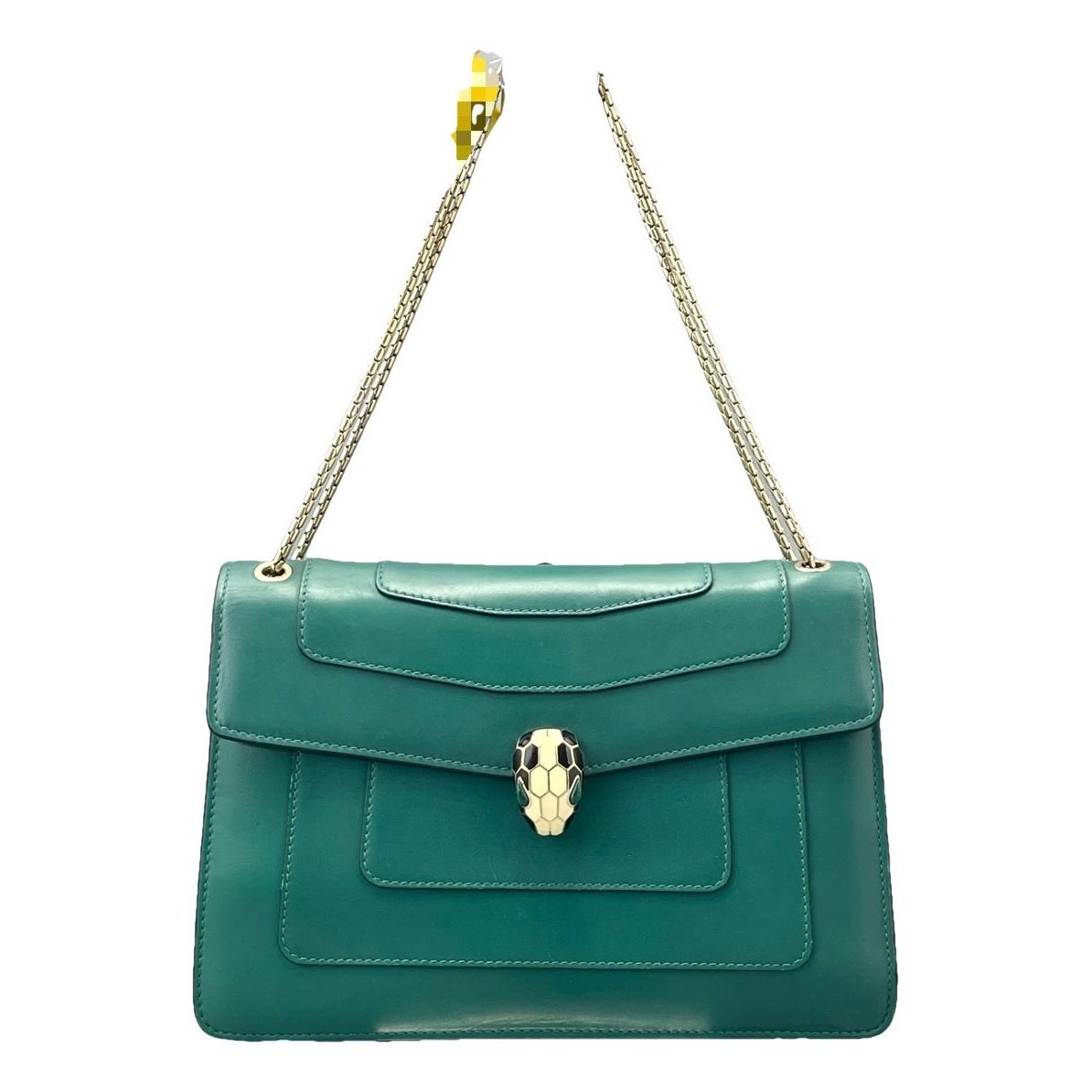 Serpenti leather handbag
