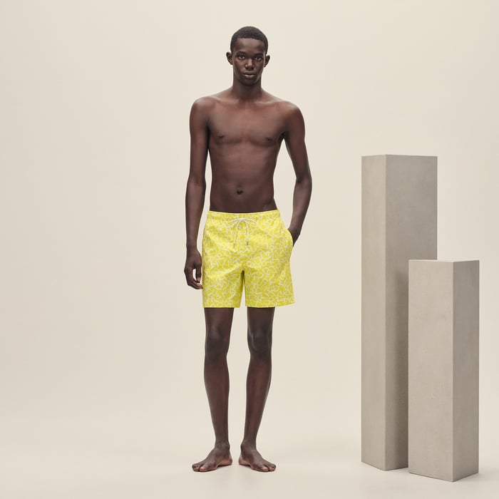 Jonquille "Calligraphie Equestre" Swim Trunks