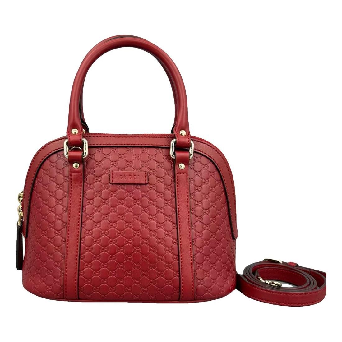 Dôme leather handbag