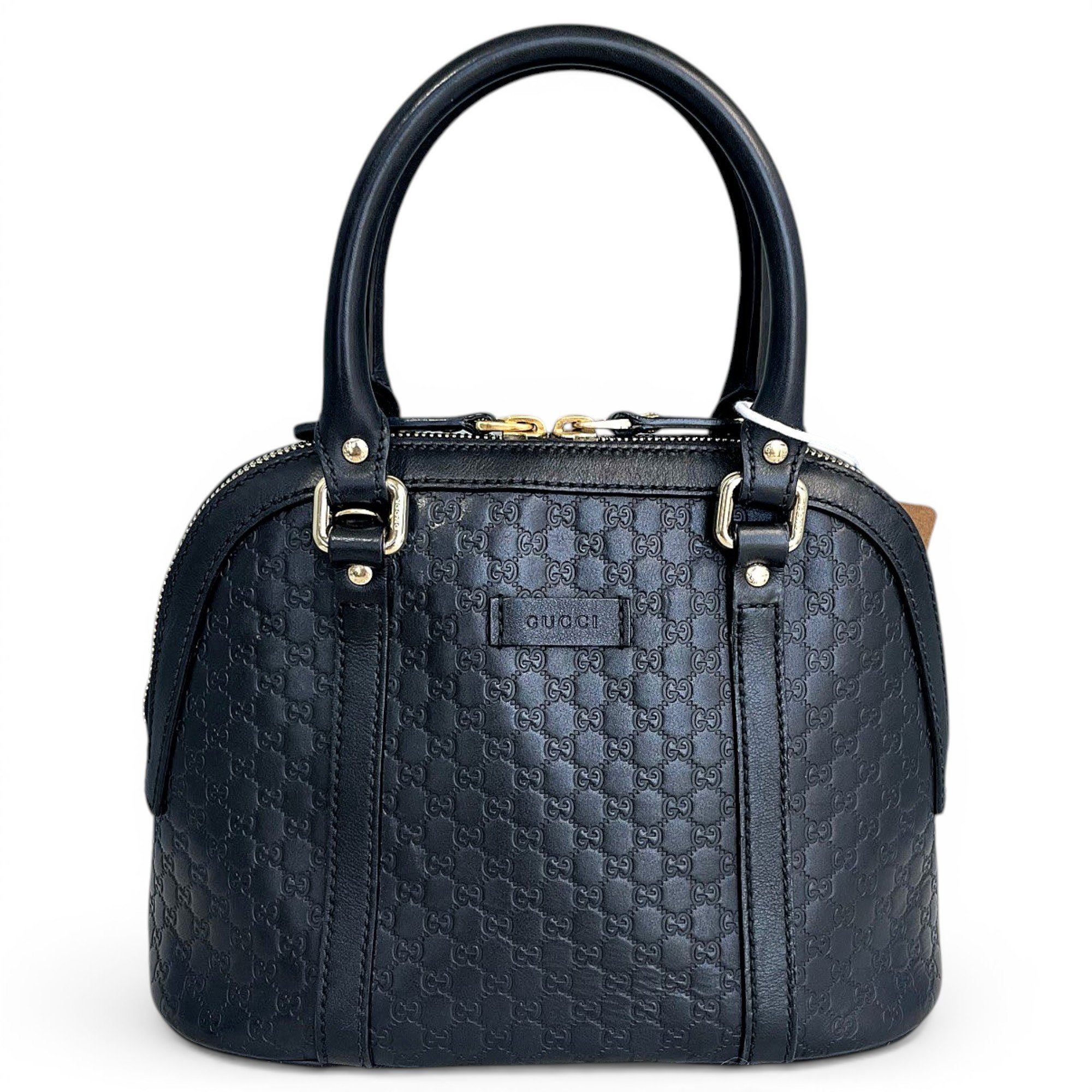 Dôme leather handbag