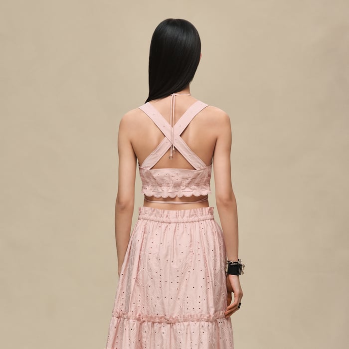 Rose Palomino Embroidered Bra