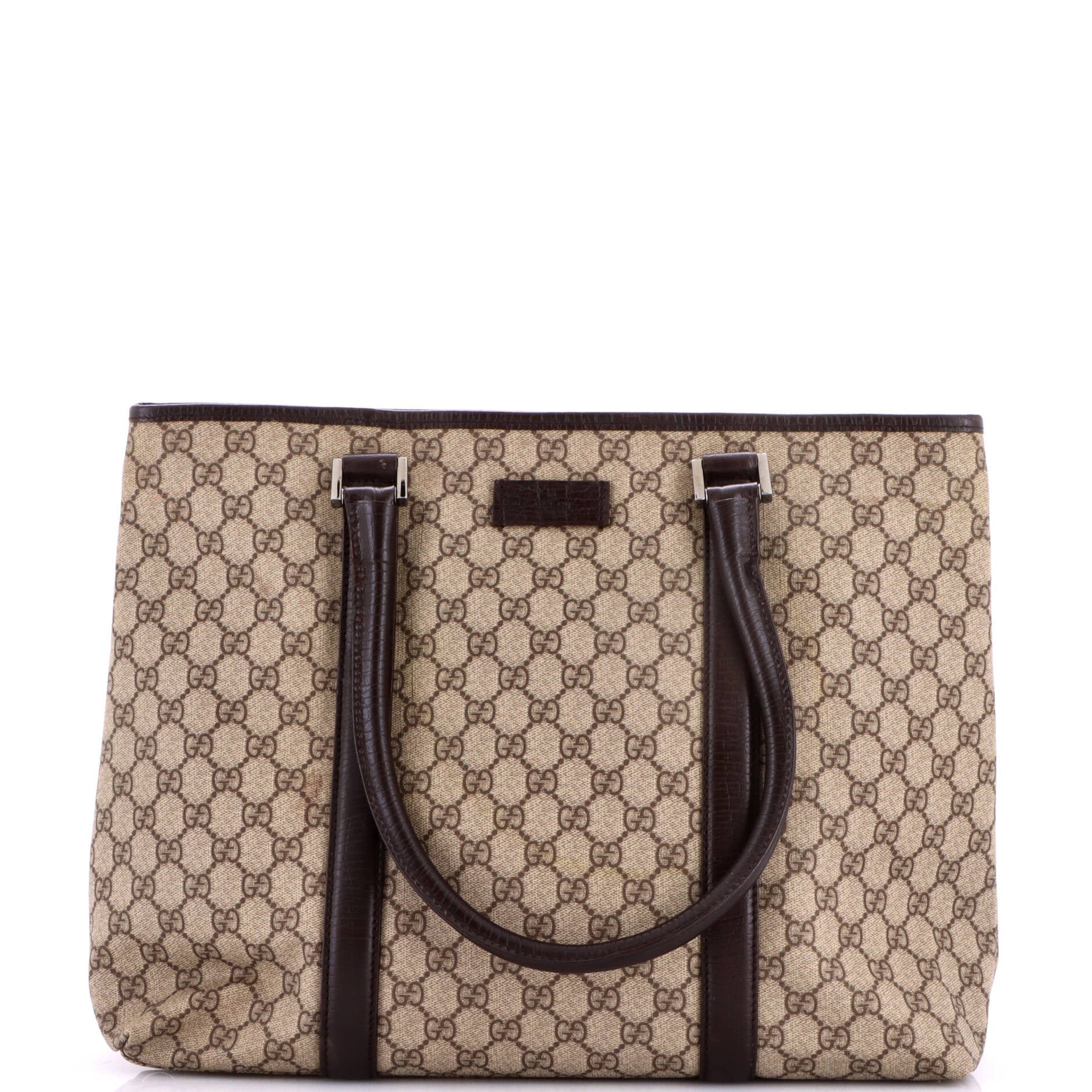 Joy Tote GG Coated Canvas with Leather Large