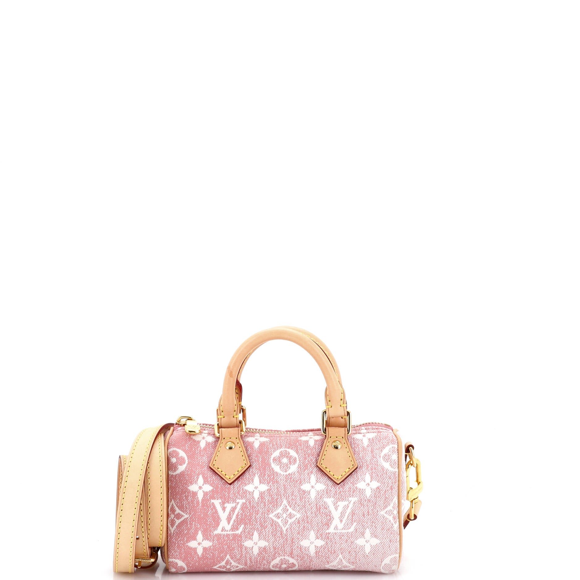 Speedy Bandouliere NM Bag Monogram Jacquard Denim Nano