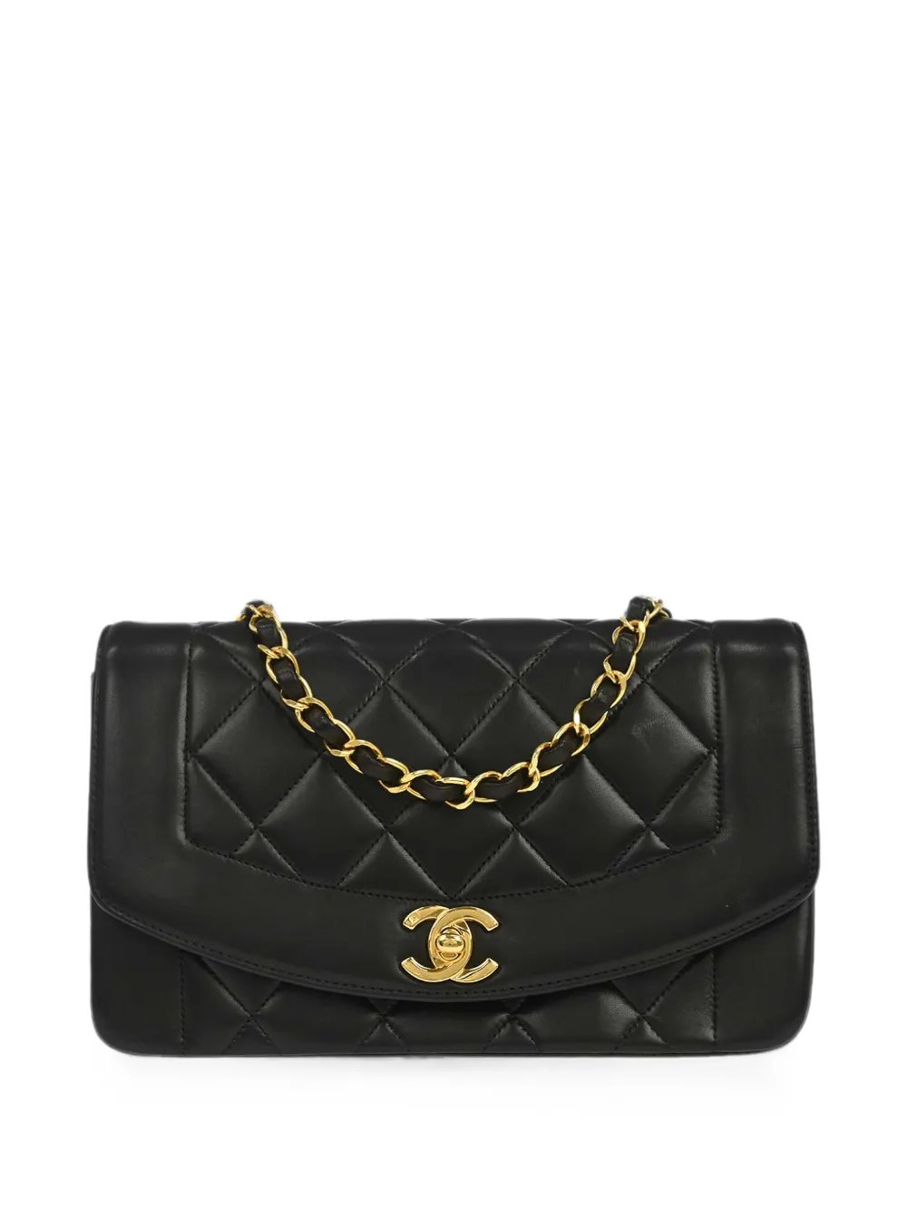 1997 Diana quilted shoulder bag