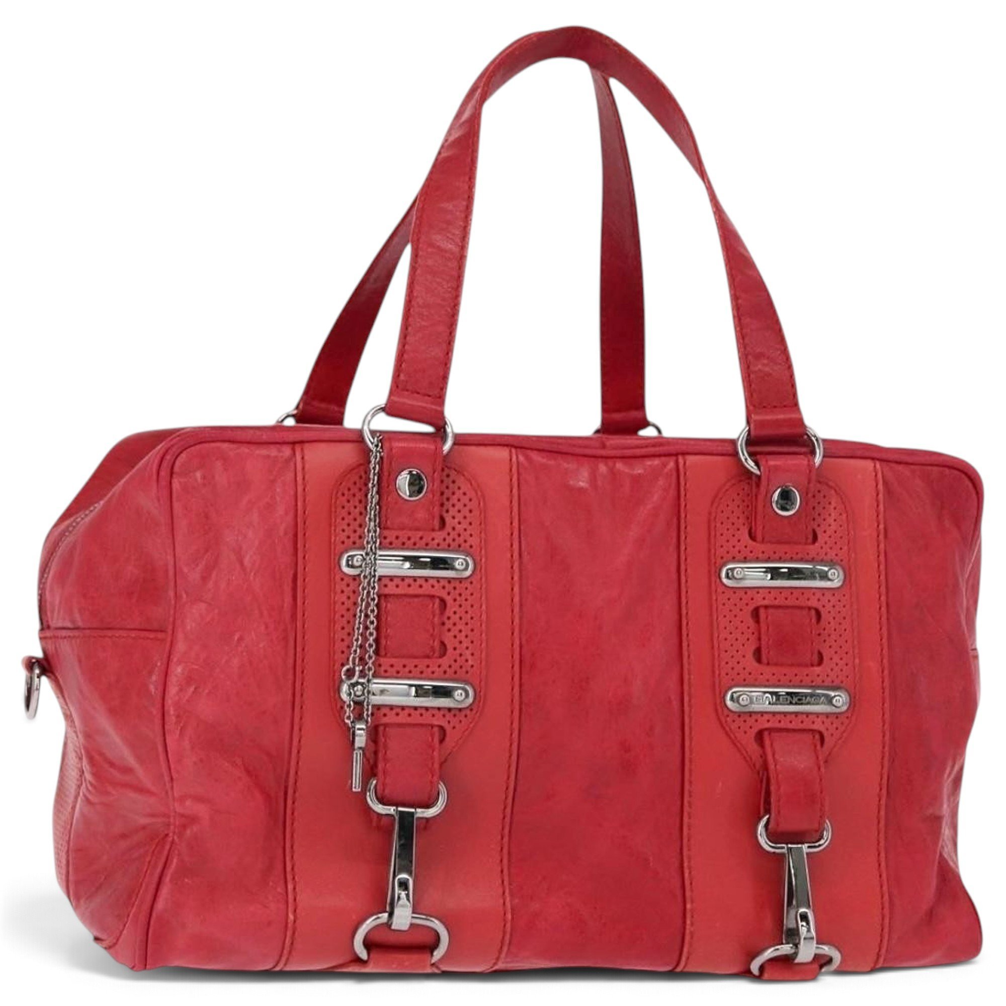 B leather handbag