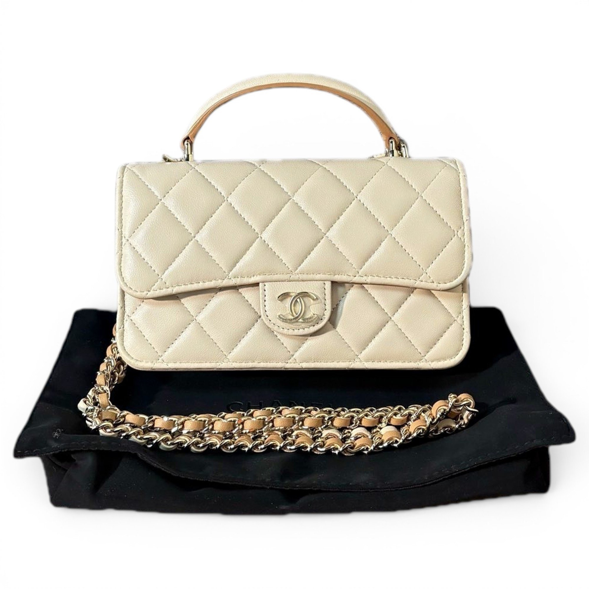 Timeless Classique Top Handle leather handbag
