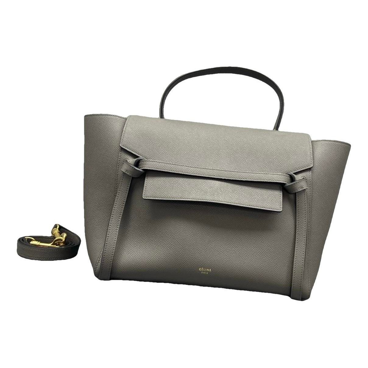 Belt leather handbag