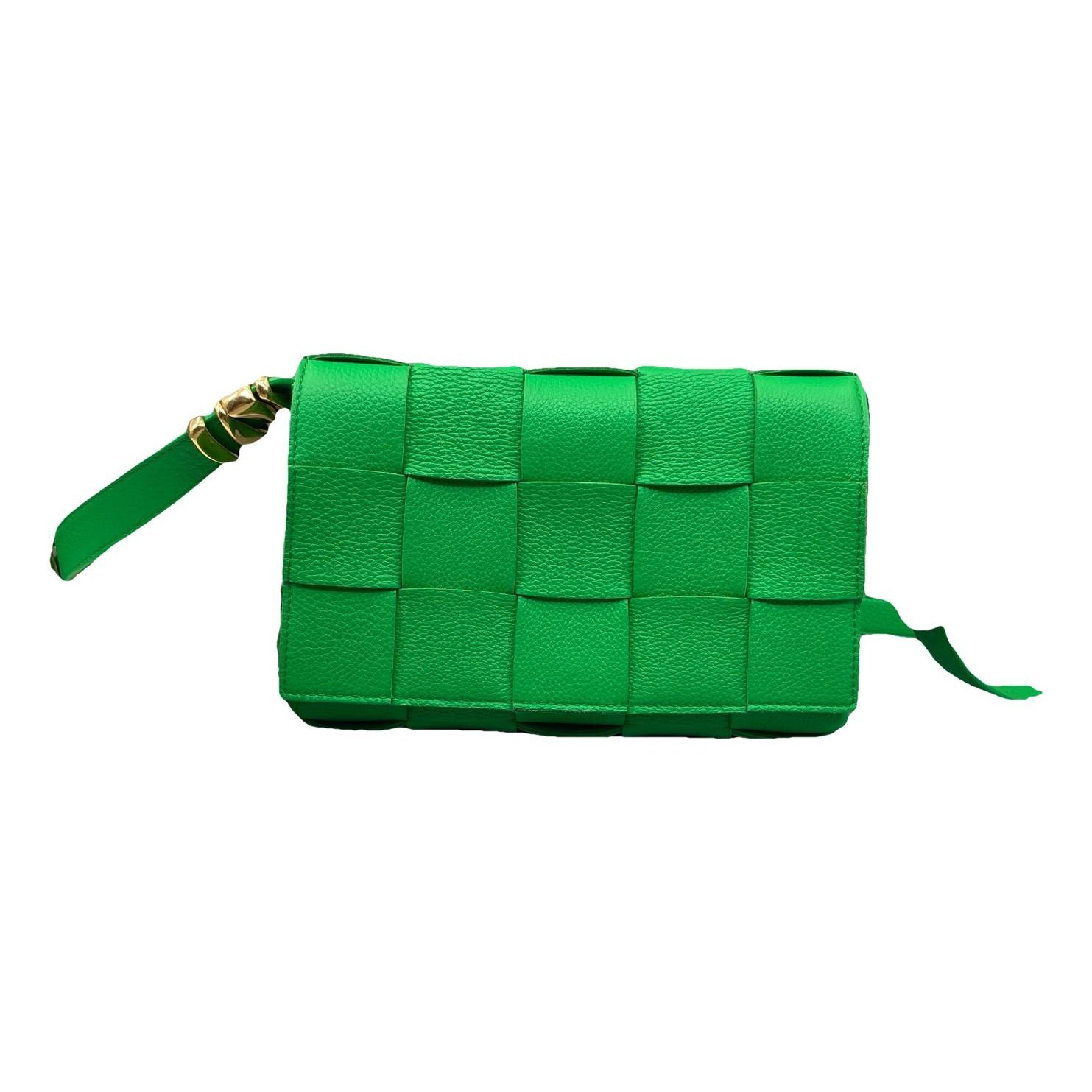 Cassette leather handbag