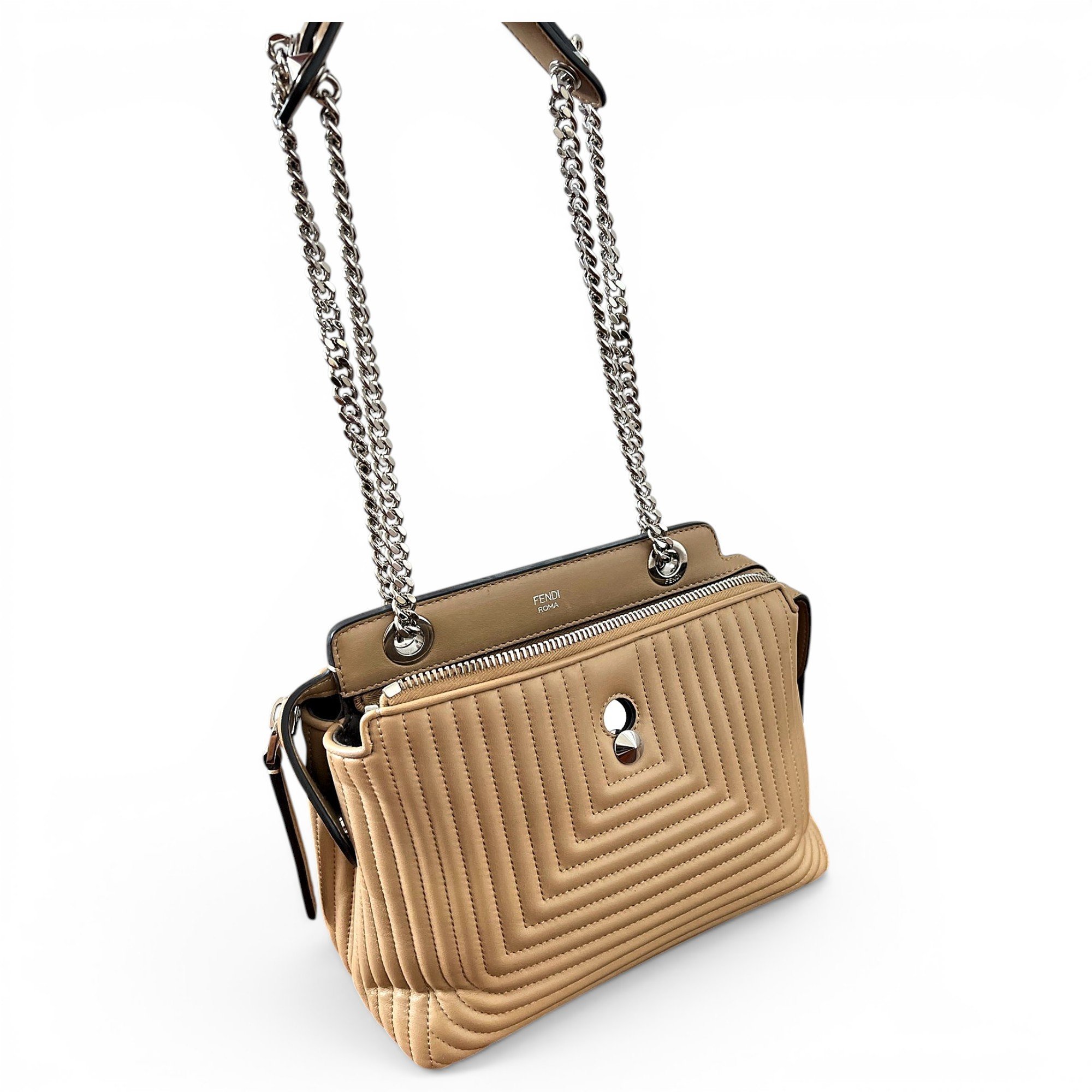 Dot Com leather handbag