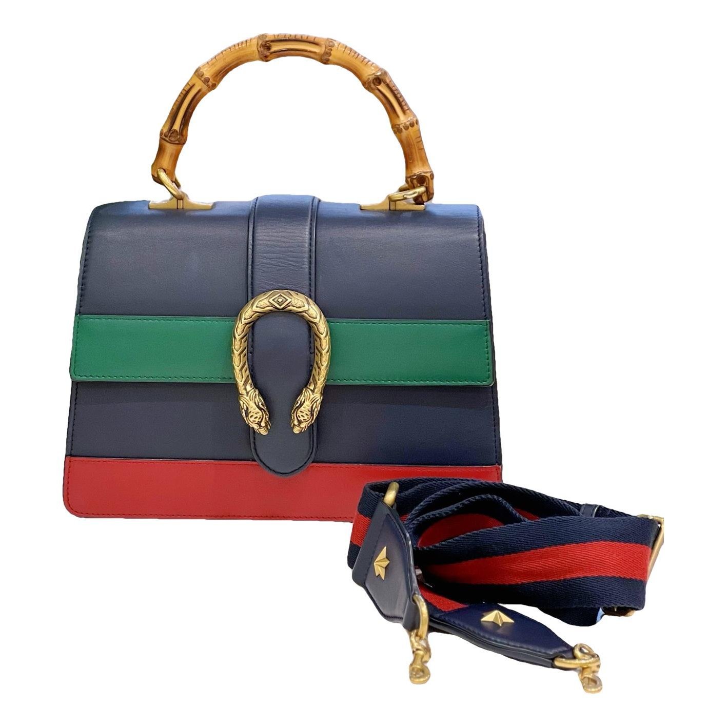 Dionysus Bamboo leather handbag