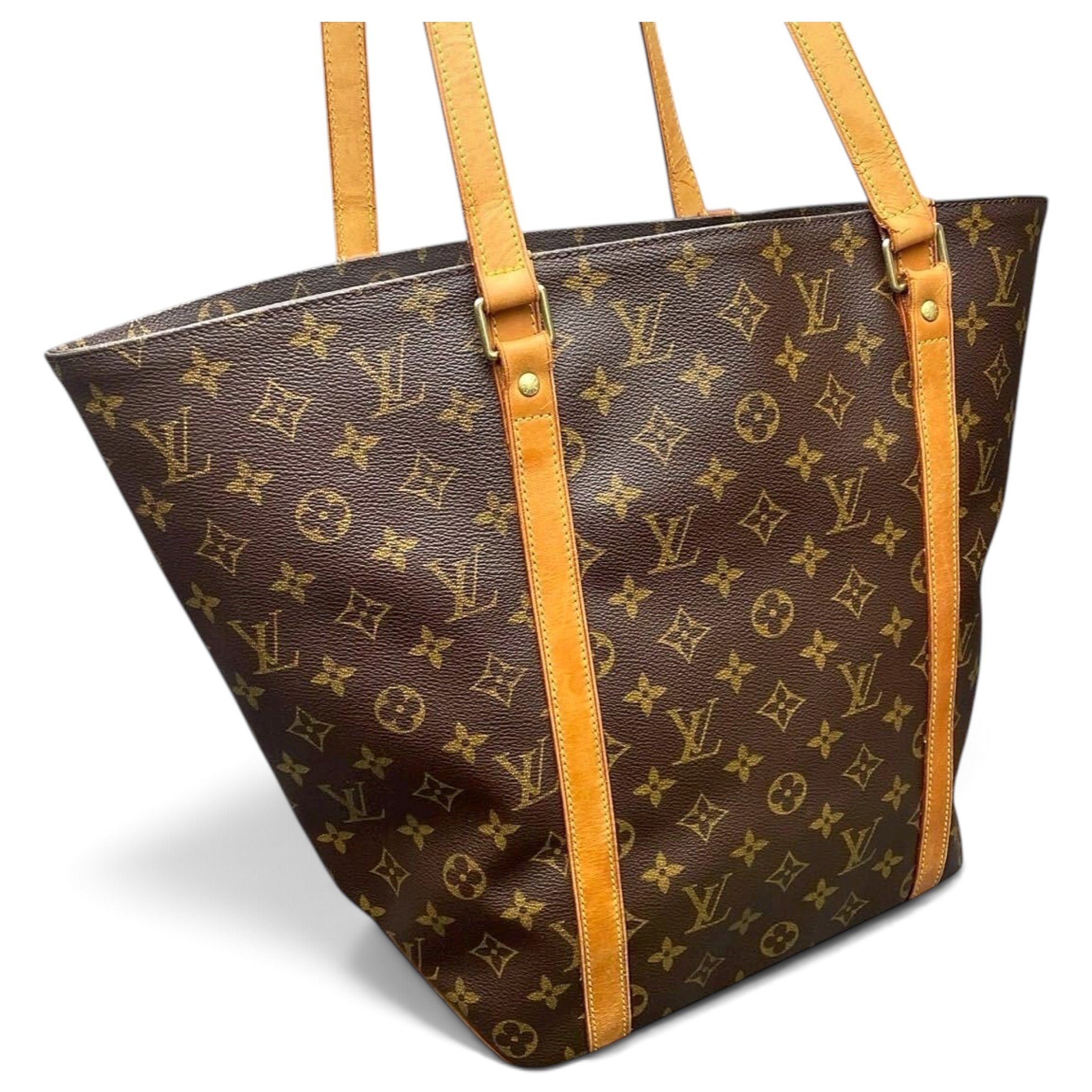 Shopping leather handbag