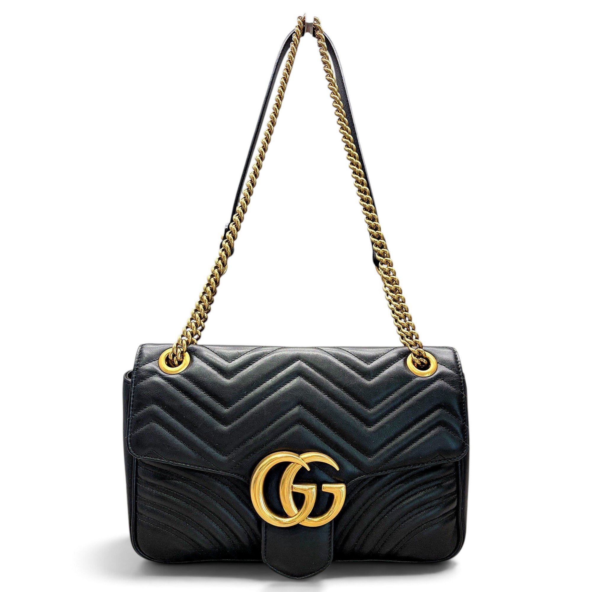 GG Marmont Flap leather handbag
